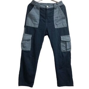 Cargo Carpenter Lightweight Denim Woman’s Patch Pocket Style Fashion Jeans Large